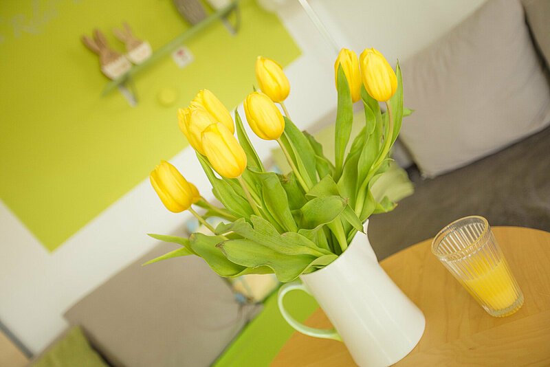 Tulpen im Wohnzimmer